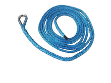 1/4"10ft ATV Snow Plow Lift Rope,Synthetic Winch Rope,Boat Winch Cable,Snow Plow Attachments (Blue)